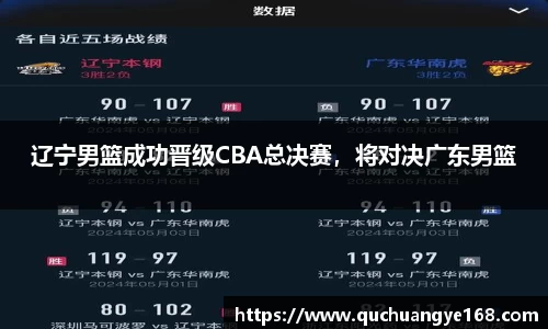 辽宁男篮成功晋级CBA总决赛，将对决广东男篮